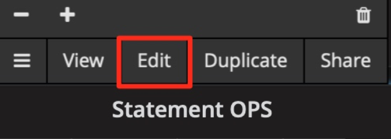 图 2 metric 面板的编辑入口